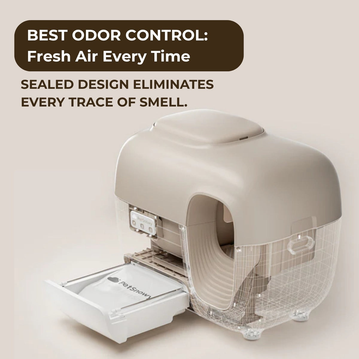 PetSnowy SNOW+ Self-Cleaning Cat Litter Box