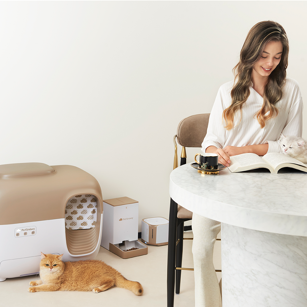 PetSnowy SNOW+ Self-Cleaning Cat Litter Box